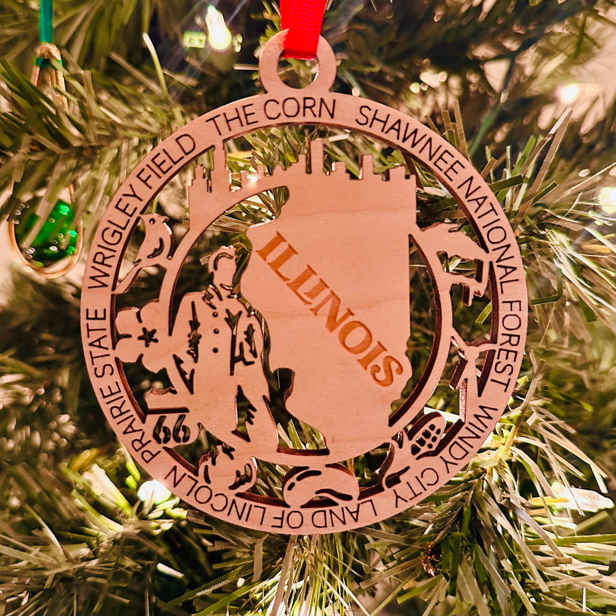 Illinois State Ornament Ianandgrace