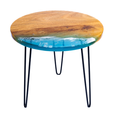 A1 23.5 inch round Everflow Reverse Live Edge End Table