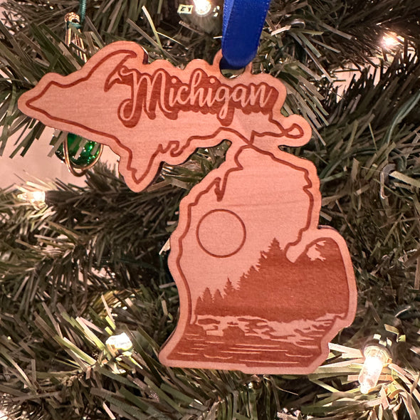 Michigan Sunset Ornament