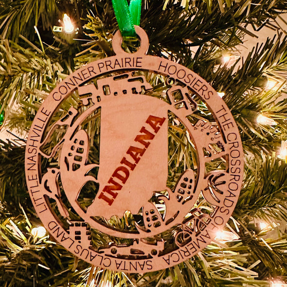 Indiana State Ornament